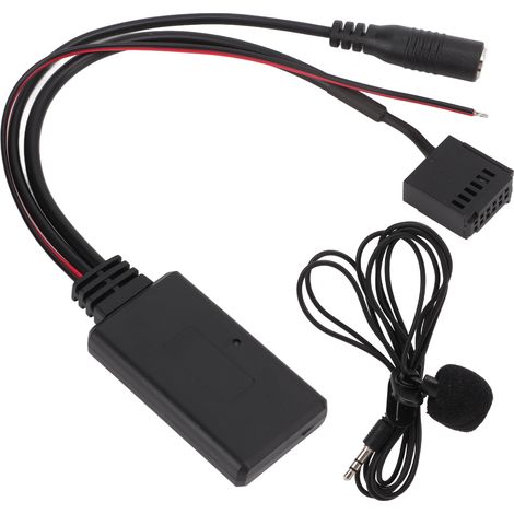 Câble adaptateur Audio Aux Bluetooth 6000CD, mains libres avec remplacement de Microphone pour Ford Focus Mondeo Fiesta Fusion Transit