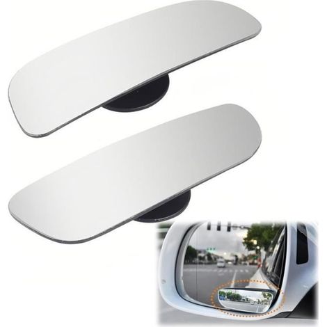 2 Pièces Miroir D\'angle Mort De Voiture, Rétroviseur Grand Angle Pour Rétroviseur Avec Réglable à 360°, HD étanche Convexe, yd (1/4)