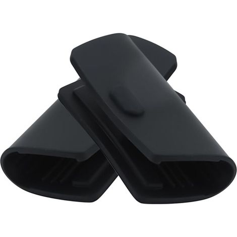 Lot de 2 Générique Housse de Poignée de Casserole en SiliconeProtège-Poignées Anti Brûlures Manchon Isolant Antidérapant Prolongé de 8,5 cm pour Plat Four Cocotte Plateau Cuisson Poêle (1/4)