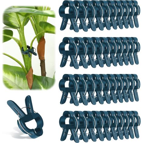 40 Stück Pflanzenclips, Pflanzenklammern Pflanzenstützclip für Kletterpflanzen pflanzenclips Tomaten klammern für Pflanzen,für Unterstützen und Halten Garten Pflanzen Gemüsefrucht (1/5)