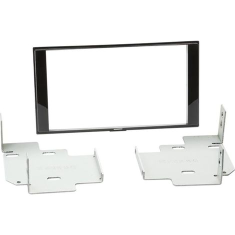 Kit Support Autoradio compatible avec Nissan Micra K13 Note Noir brillant