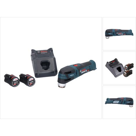 Bosch GOP 12V-28 Professional Découpeur-ponceur sans fil Starlock Brushless + 2x Batteries 2,0 Ah + Chargeur (1/5)