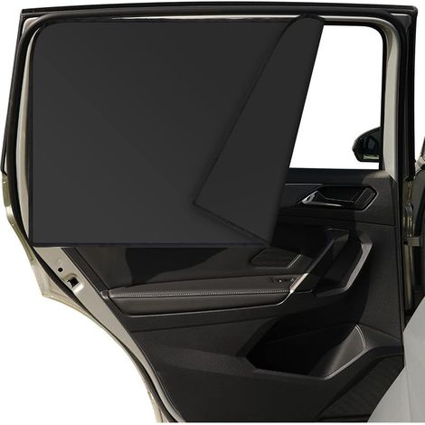 2 Pcs Pare-Soleil Voiture Bébé, Rideaux Magnétiques pour Voiture Rideaux Fenêtres de Protection Solaire, Pare-Soleil de Vitre Latérale de Siège Arrière pour Voiture Bloquer Rayons UV (Noir) (1/5)