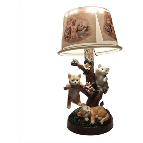 Lampe de bureau USB unique - Fabriquée à la main avec un imprimé ludique style C (1/4)