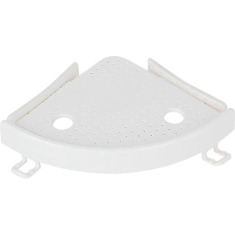 Eckduschablage, Duschablage mit Saugnapf, kein Bohren erforderlich, abnehmbare Duschablagehaken (1/2)
