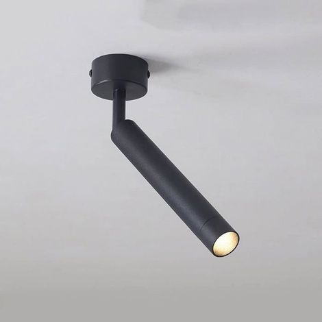 Spot LED anti-éblouissement, rotatif à 360°, à transmission latérale, encastré rond en aluminium pour cuisines intérieures (1/5)