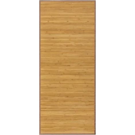 Tapis de sol antidérapant - JUANIO - JUANIO - Bambou 175 x 75 cm - Rayures - Pour salle de bain (1/3)