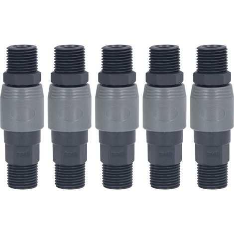 Kit raccord rapide autobloquant type C 5 pièces pour machines électroniques SM+PM-40 (1/5)