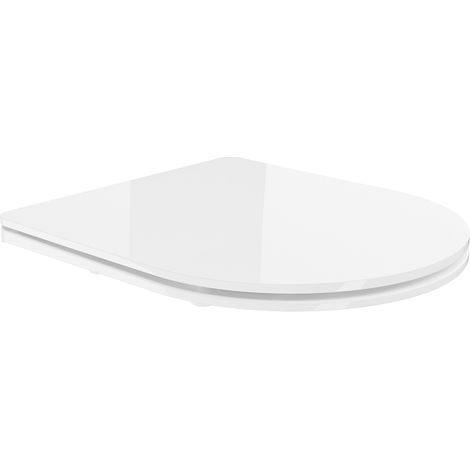 Mexen abattant de toilette à fermeture lente, slim, duroplast, blanc brillant - 39224000 (1/4)