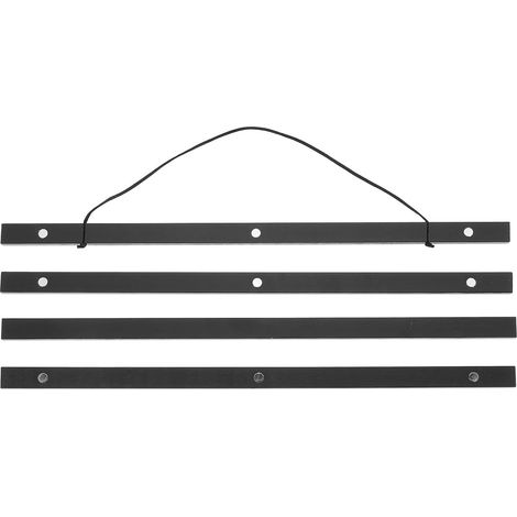 Cadre D'affiche Magnétique en Matériau Bois Foncé 41cm Pince Supérieure et Inférieure, Surface Lisse, Fixation sans Dommage pour Affiches et Tapisseries Décoratives (1/5)
