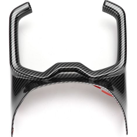 Tbest Porte-gobelet d'eau, Couvercle de Panneau de Changement de Vitesse de Voiture, Autocollant de Garniture, Supports de Style en Fiber de Carbone, Accessoires d'intérieur de (1/5)