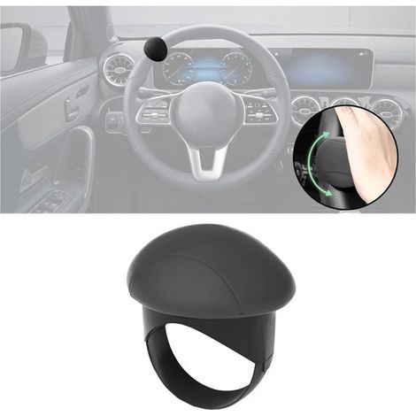 Pomello del volante General Motors, pomello del volante girevole, pomello del volante girevole a 360 gradi, pomello del servosterzo girevole, adatto per auto e camion (nero).