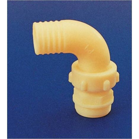 6 x PL RACCORDO NYLON CURVO 3 PZ D 25 MM X 1