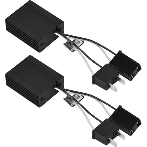 Stück LED-Scheinwerfer-Decoder mit Anti-Jamming-Funktion, Aluminiumgehäuse, flackerfreier Canbus-Decoder für Autos (9–16 V) (1/5)