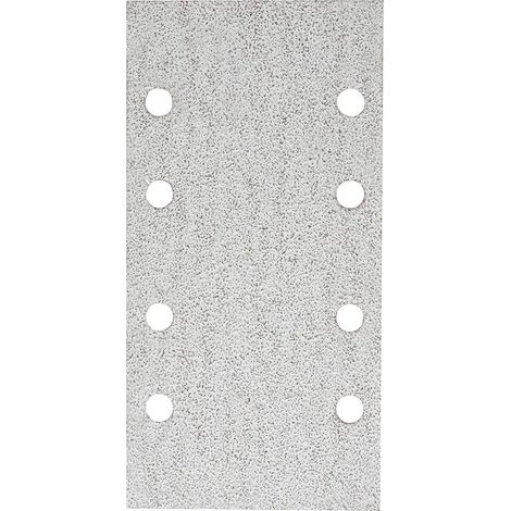 Bosch 2609256123 - 10 FOGLI CARTA ABRASIVA PER LEVIGATRICE 8 BUCHI GRANA 40 (1/3)