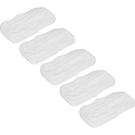 5 Chiffons de Nettoyage Blancs en Microfibre pour Têtes de Serpillière, Accessoires Compatibles Shark XT3010 S3111 S1001 S3101 SP100K (1/5)