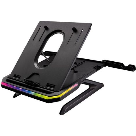 Supporto per laptop SureFire Portus X1 pieghevole con illuminazione RGB. (1/4)