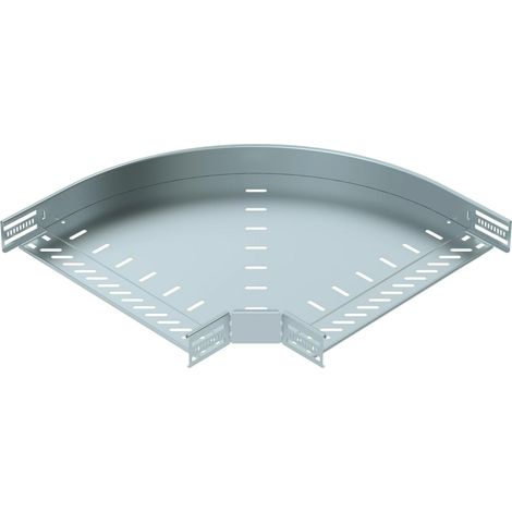 OBO Bettermann Curva de 90° para canal de cables, horizontal 60x400 Acero cincado sendzimir, 6036568