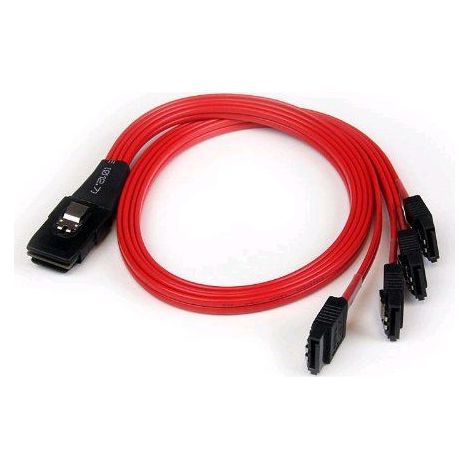StarTech.com SAS8087S4R50 - Câble miniSAS (SFF-8087) vers 4x SATA (7 broches) à verrouillage inversé - 0.5 m (1/5)