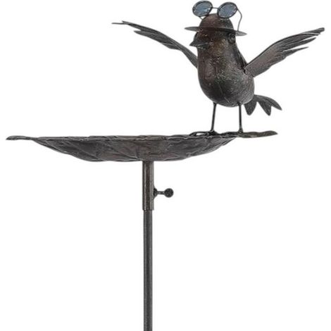 Bird Feeder Garden Stake - Metal - L8 x W14 x H50 cm