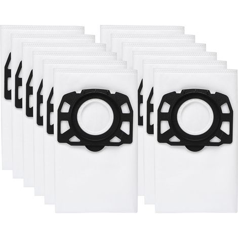 Lot de 12 Sacs de 487 Filtre Sacs d'aspirateur accessoire pour Karcher MV4/WD4/KWD4/KNT4/WD5/MV5/KWD5/WD6/MV6/WD 4.200/WD 5.800/SE 5.100/SE 6.100,2.863-006.0 (1/5)