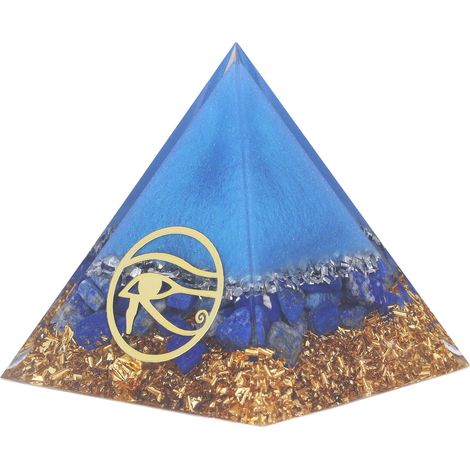 Pyramide Orgonite Générateur d'Énergie Esprit Paisible Durable Design Unique Pyramide en Cristal pour Bureau Chambre (1/5)