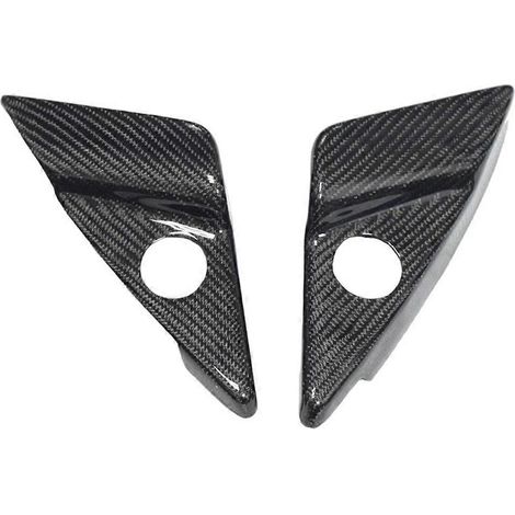Enjoliveur de cache tweeter de montant de porte en fibre de carbone véritable pour Maserati GT GTS 2007-2020 - Accessoires de garniture intérieure (1/5)