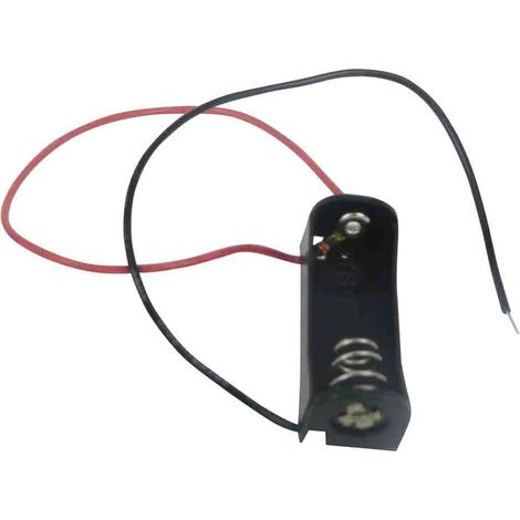 Porte-pile 1 x RS PRO N, raccordement Fils ( Prix pour 1 ) (1/2)