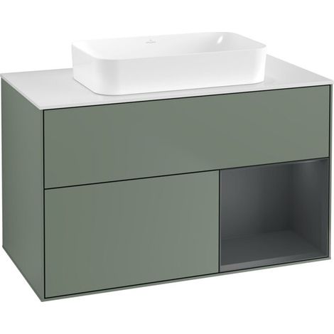 Villeroy & Boch F661HGGM Armoire sous lavabo Finion F66 (1/2)