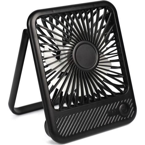 Ventilateur de bureau USB, ventilateur personnel ultra silencieux à vent fort avec pales inclinables à 180° et 3 vitesses réglables, mini ventilateur USB alimenté par câble USB-C pour bureau, chambre (1/5)