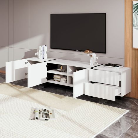 Meuble tv 190 cm 3 portes 2 tiroirs – meuble tv pratique pour salon (1/5)