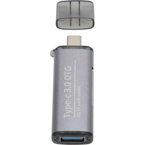 Lecteur de Cartes Double USB-C et USB 3.0 pour Micro SD et Carte Mémoire Portable (1/5)