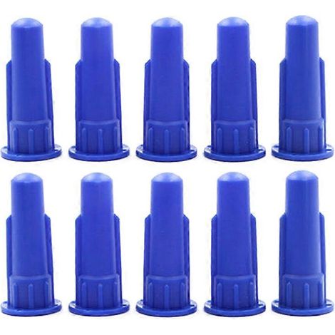 Lot de 10 embouts cylindriques coniques en silicone pour cartouches de mastic (pièces de rechange) (1/5)