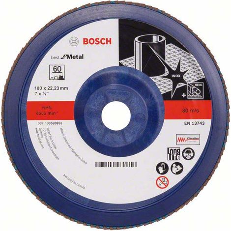 Bosch PRO X571 Fächerschleifscheibe 180 mm G60 - 2608607343 (1/5)