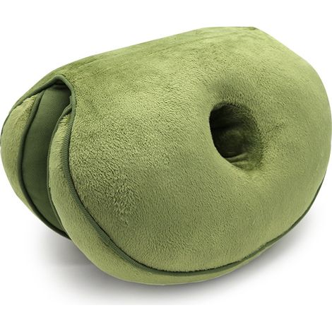 Memory Foam Orthopedic Seat Cushion, Folding Sit Bone Relief Cushion For Butt, Sciatica/coccygeal Pain, Family, Office，Size:45  31 10cm,Green (1/5)