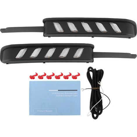 Feux de jour LED DRL Blanc Jaune Bleu Tricolore Compatible REIZ MARK X 2004-2009 (1/5)