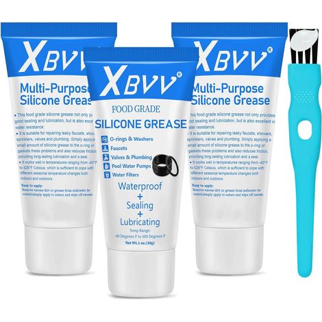 graisse silicone plomberie Joints Toriques Tube 3-Pack 1oz (1/5)
