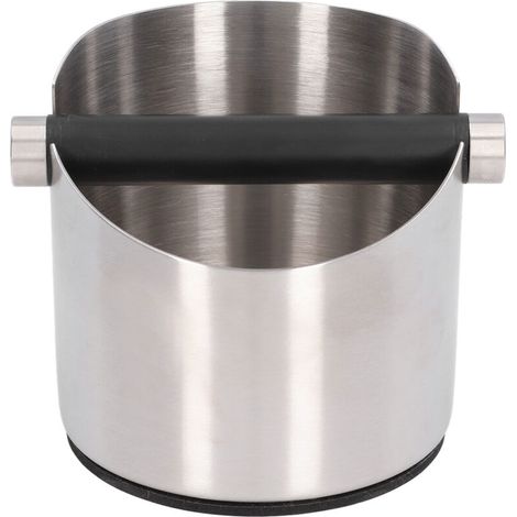 Knock Box, Espresso Knock Box with Removable Stainless Steel Knock Bar and Rubber Coffee Tray (Small Stainless Steel Color (FC-04-1)) (1/5)