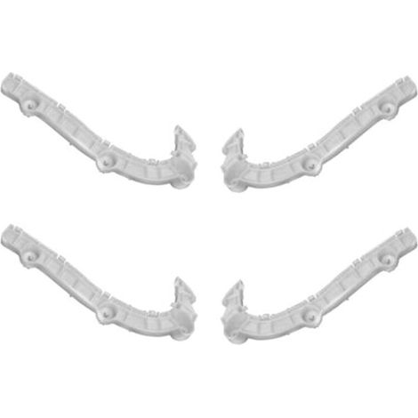 Quattro barre di rinforzo superiori per il paraurti anteriore (una per lato) per i modelli Outlander del 2007, 2008 e 2009. Codici articolo 6400A587 e 6400A588 inclusi.