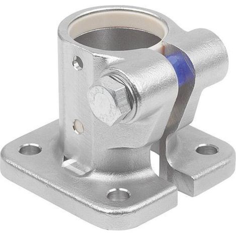 KIPP Rohrverbinder mit Fuß Typ 30 Edelstahl 1.4308 elektrolytisch (1/4)