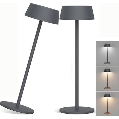 Lampada da tavolo a LED wireless dimmerabile a batteria IP54 impermeabile (2 pezzi) (1/2)