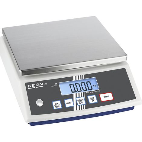 Kern Balance de table FCF 30K-3 Plage de pesée (max.) 30 kg Lisibilité 1 g sur bloc d'alimentation multicolore (1/3)