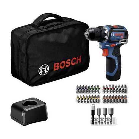 Visseuse sans fil Bosch Professional 0615A500CF 12 V 2 Ah Li-Ion brushless, + batterie, + chargeur