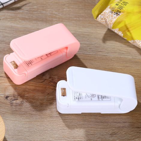 Scelleuse de sachets de snacks, scelleuse thermique pour aliments, mini scelleuse de sachets plastiques, scelleuse thermique pour sacs plastiques, mini machine à sceller les sachets (1/5)