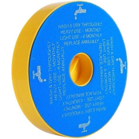 Reusable vacuum cleaner filter, sponge of the same thickness, washable, internal pre-filter, cleaning accessory for Dyson DC05, DC08, DC14 and DC15, household cleaner