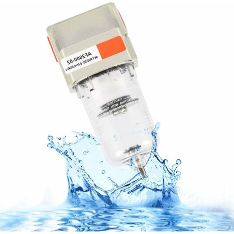 Enowelir Remplacement AF2000-02 Filtre à air particulaire 1/4 inch pour compresseur, piège à eau, nettoyant pour humidité (1/4)