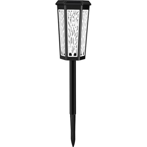 1 Lampe solaire d'extérieur étanche à changement de couleur — Idéale pour les jardins, allées, terrasses, pelouses, maisons, fêtes et célébrations festives (Lumière blanc chaud et couleurs RGB) (1/5)