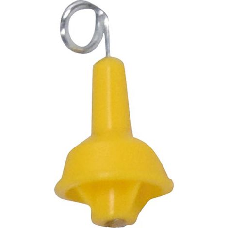 Isolatore di ricambio giallo  più  piggyback confezione 50 pezzi
