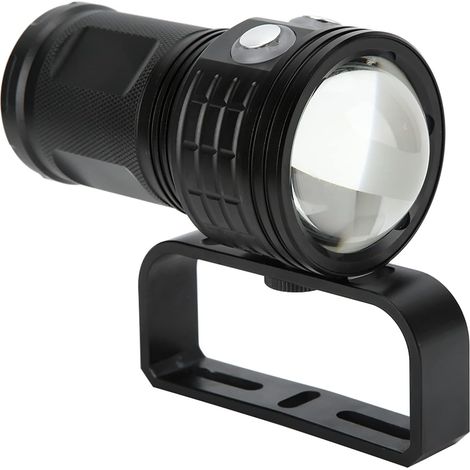 QX3 400LM Lampe de poche LED étanche COB sous-marine 100 m Photographie Vidéo Plongée Lampe de poche (Noir) (1/5)