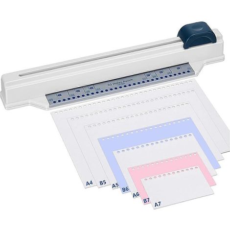 Reliure spirale de bureau avec perforatrice pour magasin et bureau, formats A4, A5 et A6 (1/5)